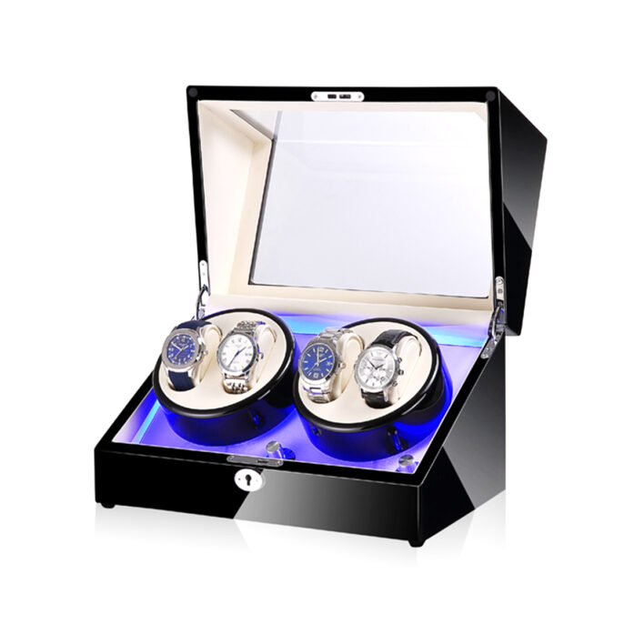 finefindmall-4-slots-led-watch-winder-14 finefindmall-4-slots-led-watch-winder-14