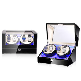 finefindmall-4-slots-led-watch-winder-15 finefindmall-4-slots-led-watch-winder-15