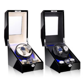 2+3錶位自動上鏈鋼琴烤漆手錶盒